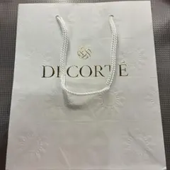 DECORTÉ エンボス加工 ホワイトバッグ　コスメデコルテ　ショッパー