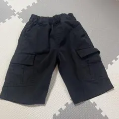 COMME CA ISM キッズ カーゴハーフパンツ ブラック　100センチ