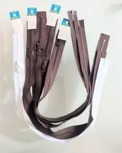 新品【 YKK 】 ファスナー 60cm 5本　片開き　両開き　ダブルファスナー