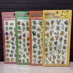 ポケモン3Dシール 韓国 4枚セット