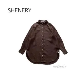 SHENERY シーナリー 2way リネン 麻100 オーバーサイズ ブラウス SHENERY シーナリー 2way リネン 麻100 オーバーサイズ ブラウス