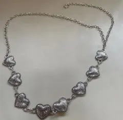 ハート型シルバーネックレス