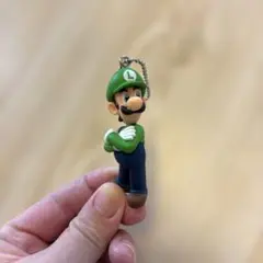スーパーマリオ　マスコットチャーム　ルイージ　キーホルダー