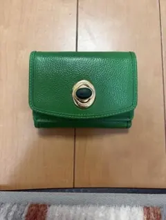 お値下げしました！HASHIBAMI 三つ折り財布 天然石 グリーンミニ 財布