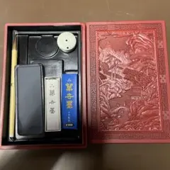 書道用具セット（墨、筆、硯、墨壺）