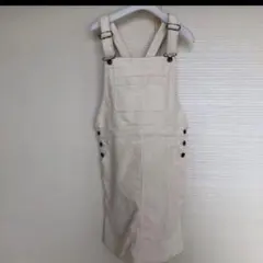 ハーニーズ　ホワイト　ジャンパースカート