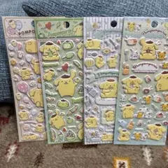 海外限定 ポムポムプリンのぷっくりシールセット