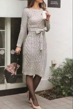 ROYAL PARTY（ロイヤルパーティー） メランジタイトニットワンピース