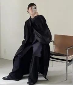 美品todayful ウールオーバーコート36 ロングコート