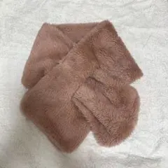 ピンク ファー マフラー