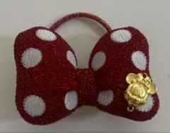 ディズニー ミニーマウス ヘアアクセサリー ヘアピン ヘアゴム