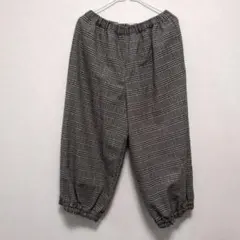 Samansa Mos2 チェック柄 バルーンパンツ