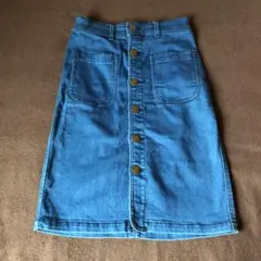 WEGO ウィゴー　ディスパーク　デニム   タイト　ひざ丈スカート