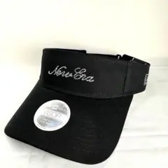 NEW ERA GOLF サンバイザー 黒 ラインストーンロゴ 新品タグ付き
