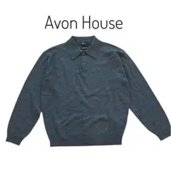 AvonHouse ニット　セーター　キレイめニット　Lサイズ　ダークグレー