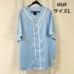 HUF ハフ　ベースボールシャツ 総柄 グラデーション M ロゴ HUF ハフ ベースボールシャツ 総柄 グラデーション M ロゴ | Mercari