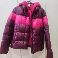 Nike フード付きダウンジャケット M パープル/ピンク