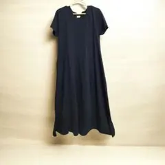 ZOOTIE ネイビー 半袖 カットソーワンピース