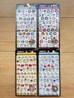 PEANUTS ボンボンドロップシール ミニ　スヌーピーミニ　4枚セット