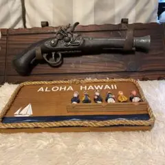 ハワイ装飾用ピストルとフィギュアセット