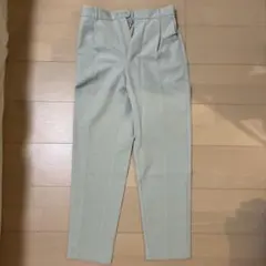 GU ミントグリーン テーパードパンツ スラックス
