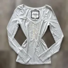 vintage Abercrombie&Fitch y2k Henry topのサムネイル