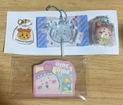 ちいかわ 古本屋 カニちゃん ステッカー チャーム 4点セット