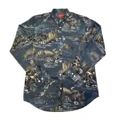 Supreme Dogs ＆ Ducks Shirt 長袖シャツ M ネイビー