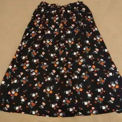 Samansa Mos2 blue 花柄スカートMサイズ