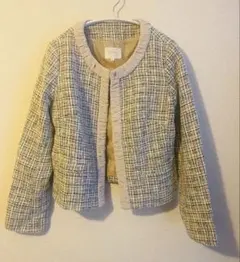 ♡美品　grove ノーカラーツィードジャケット Mサイズ ♡