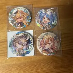 ホロライブ　ファンタジー　兎田ぺこら　白銀ノエル　不知火フレア　缶バッジ　4個