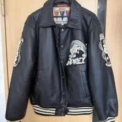 限定 Avirex USA 虎 レザージャケット スタジャン スカジャン 本革