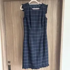 Brooks Brothers ノースリーブワンピース チェック柄 0