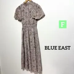 BLUE EAST 花柄 スタンドカラー 半袖 ロングワンピースのサムネイル