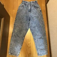 INGNI ハイウエスト ブルー デニムパンツ レディース フリーサイズ