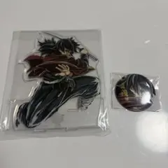 鬼滅の刃 冨岡義勇 エンドロールイラスト アクスタ 缶バッジ