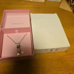 当時品・Disney公式】ディズニーシー シルバーネックレス アリエル 箱 