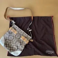 新品 COACH ミニシグネチャー スモールホーボーバッグ 6351 - メルカリ