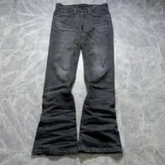 00s Levi’s black flare denim grunge y2k