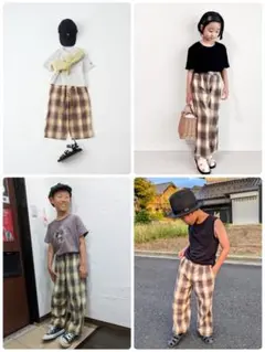 美品★チャオパニックティピー★チェック柄パンツ★キッズ★XXLのサムネイル