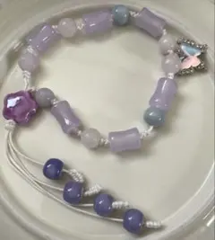 ハンドメイドブレスレット　天然石・陶器ビーズ使用