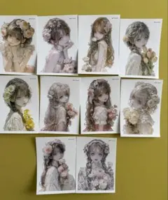 あやちゅけ 様 まとめ売り 人物ステッカー コラージュ素材 国内作家