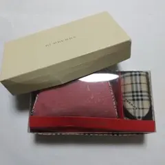 BURBERRY ポーチ&ハンカチセット(ケース入り)