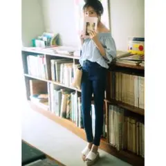 GRL ハイウエストスキニーデニムパンツ