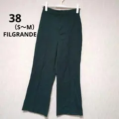 ダークグリーンパンツ ワイド カジュアル シンプル