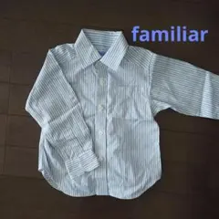 ファミリア ストライプシャツ 90