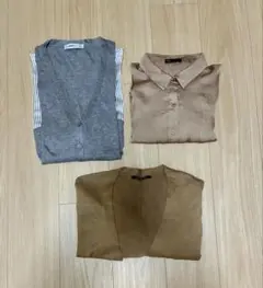 春夏カーディガン・シャツ3点まとめ売り　ザラ　イング　他