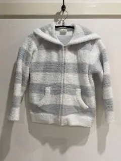 【gelato pique】ストライプフード付きパーカー M