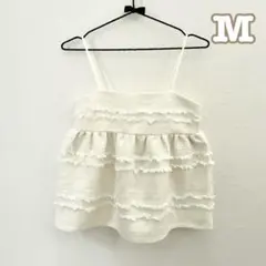 フリンジビスチェ　ツイード風