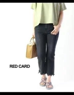 RED CARD ブラックデニム　サイズ23 S〜Mくらいです。のサムネイル